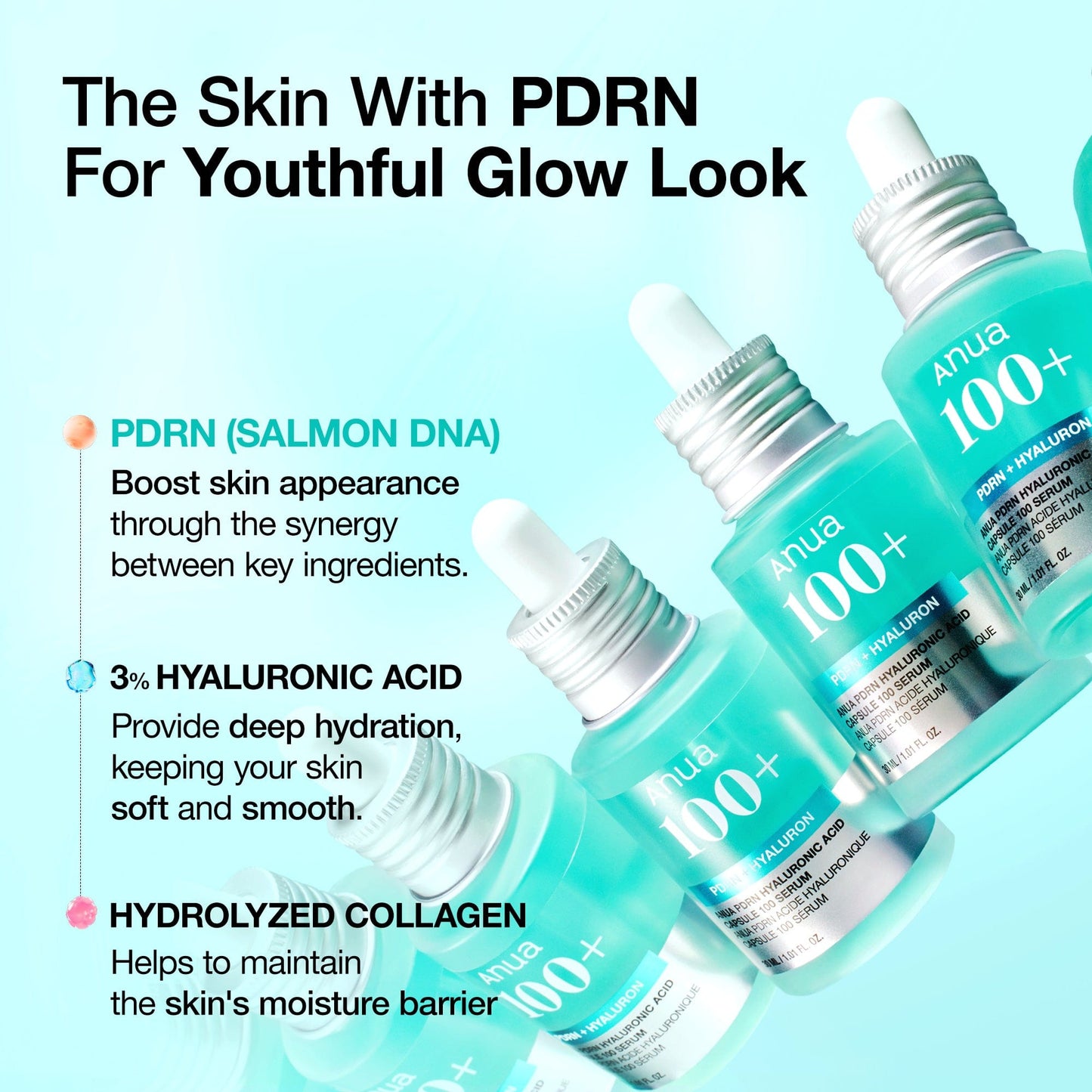 ANUA PDRN Hyaluronic Acid Capsule 100 Serum key ingredients