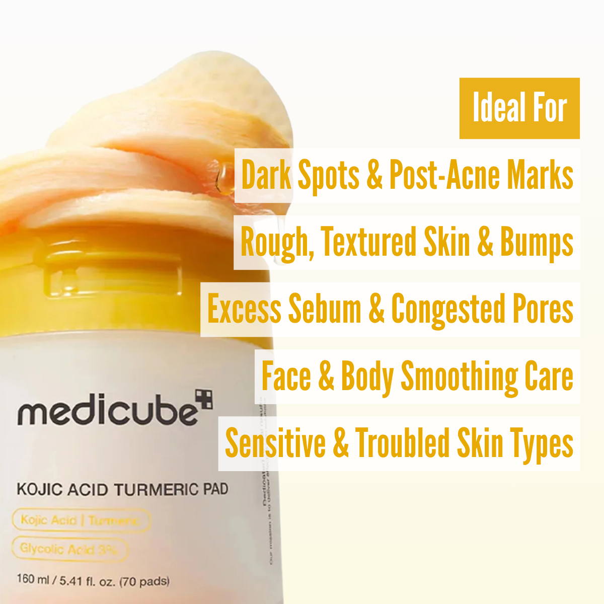 Medicube Kojic Acid Turmeric Pad skin concerns