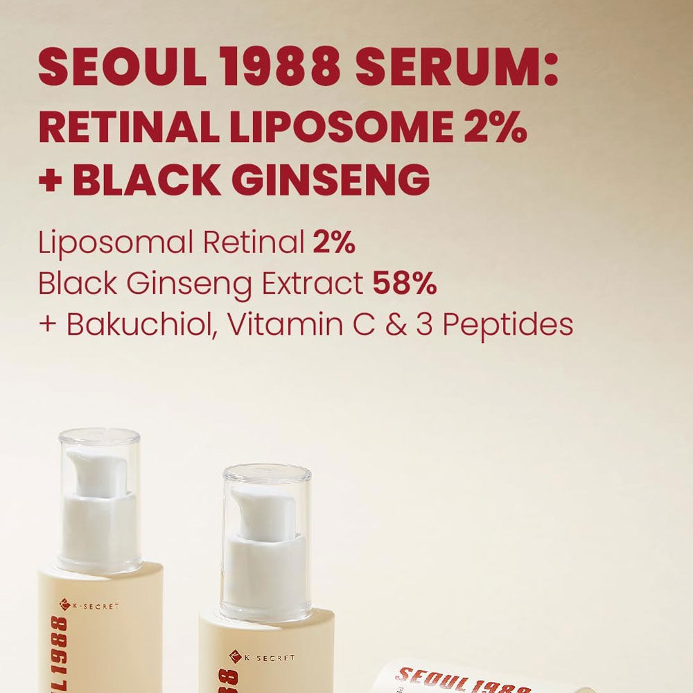 KSECRET SEOUL 1988 Serum : Retinal Liposome 2% + Black Ginseng