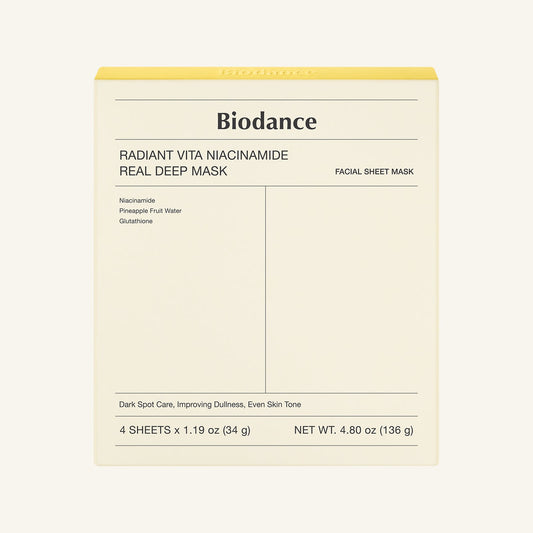Biodance Radiant Vita Niacinamide Real Deep Mask - 4 each