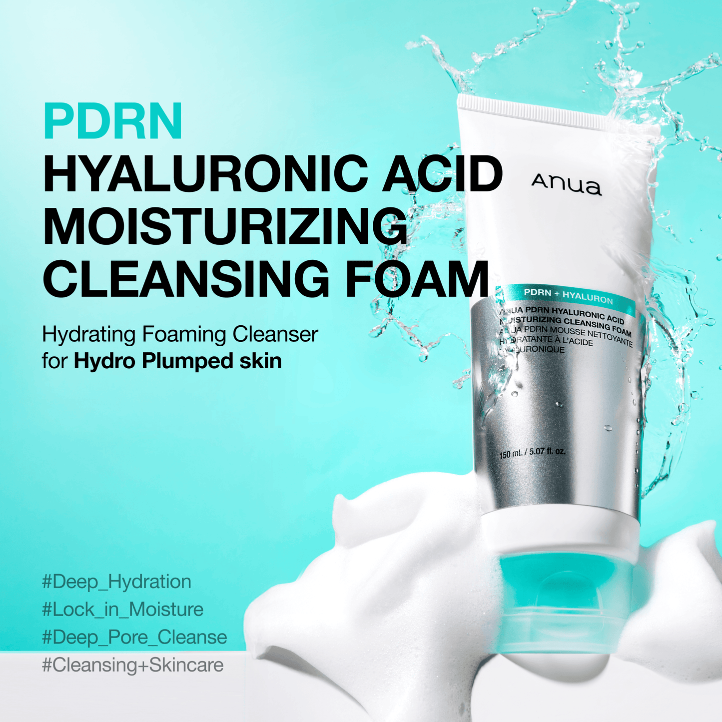 ANUA PDRN Hyaluronic Acid Moisturizing Cleansing Foam benefits
