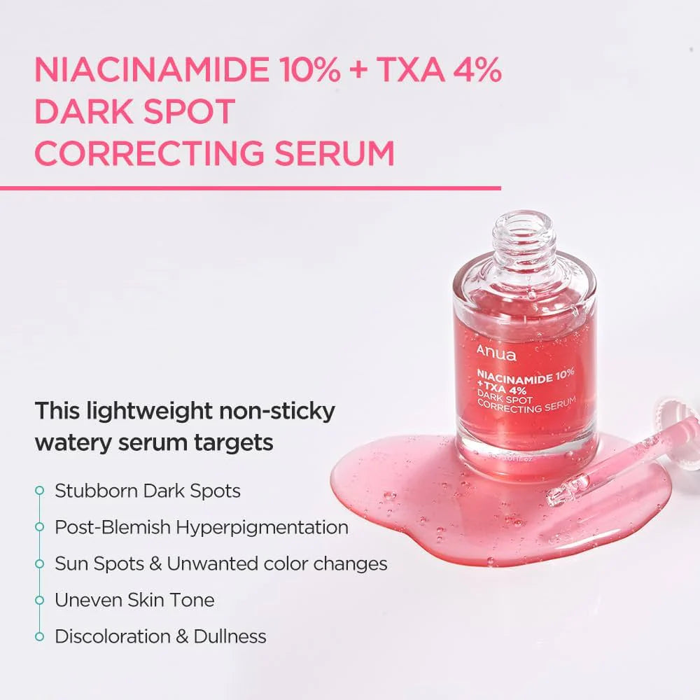 ANUA Niacinamide 10 TXA 4 Serum Targets