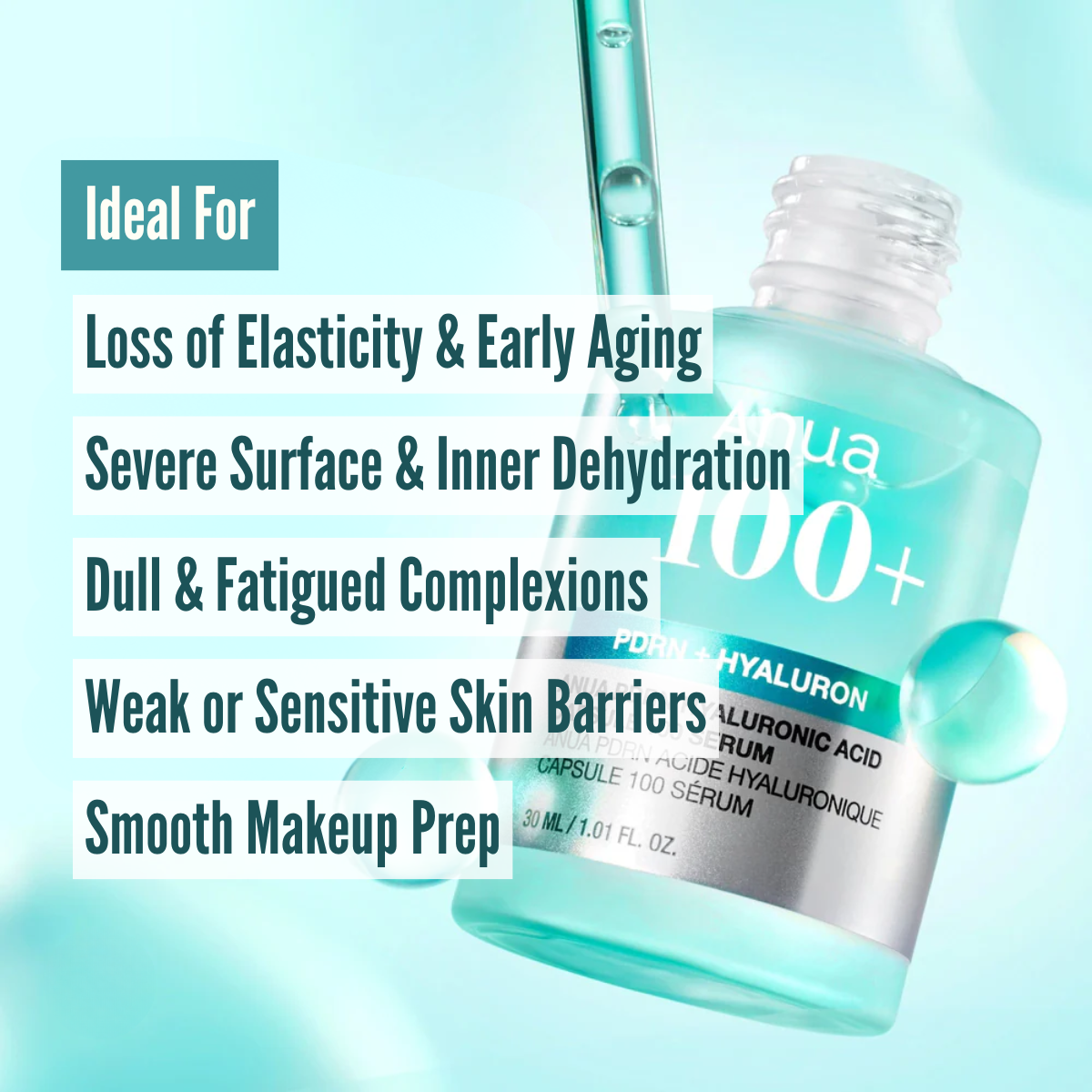 ANUA PDRN Hyaluronic Acid Capsule 100 Serum skin type