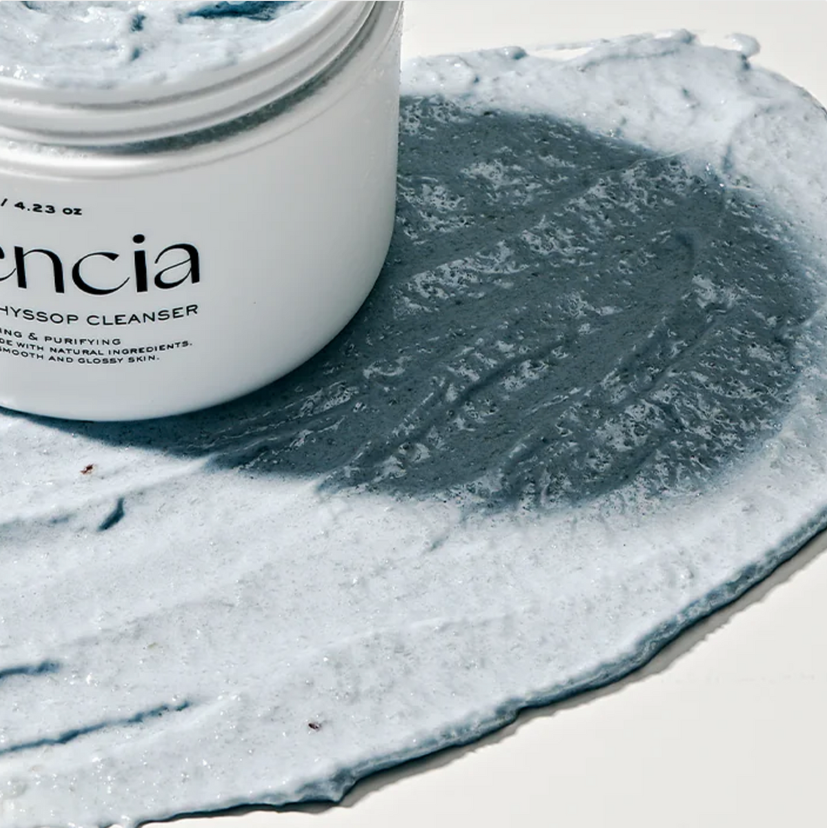 Arencia Fresh Blue Hyssop Rice Mochi Cleanser texture