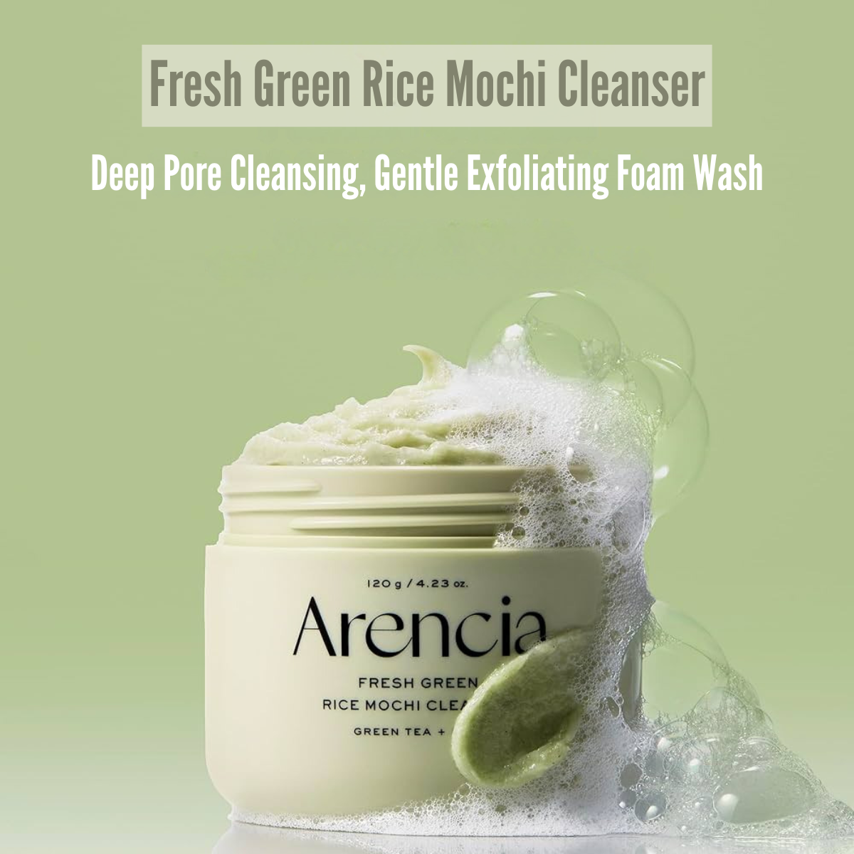 What does Arencia Fresh Green Rice Mochi Cleanser do
