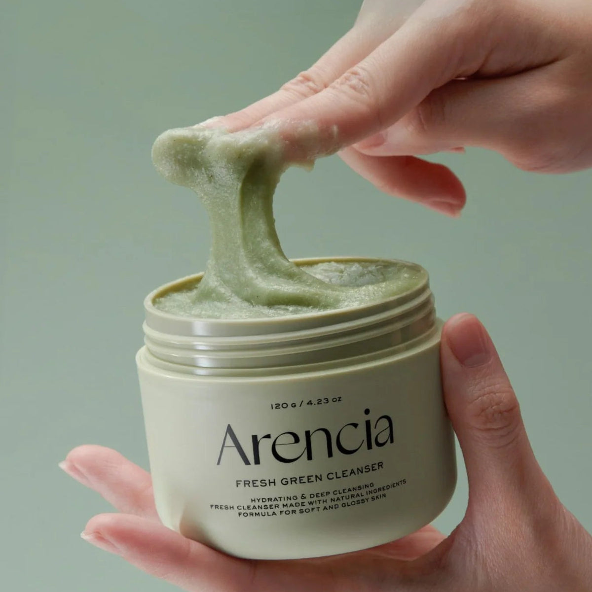 Arencia Fresh Green Rice Mochi Cleanser texture