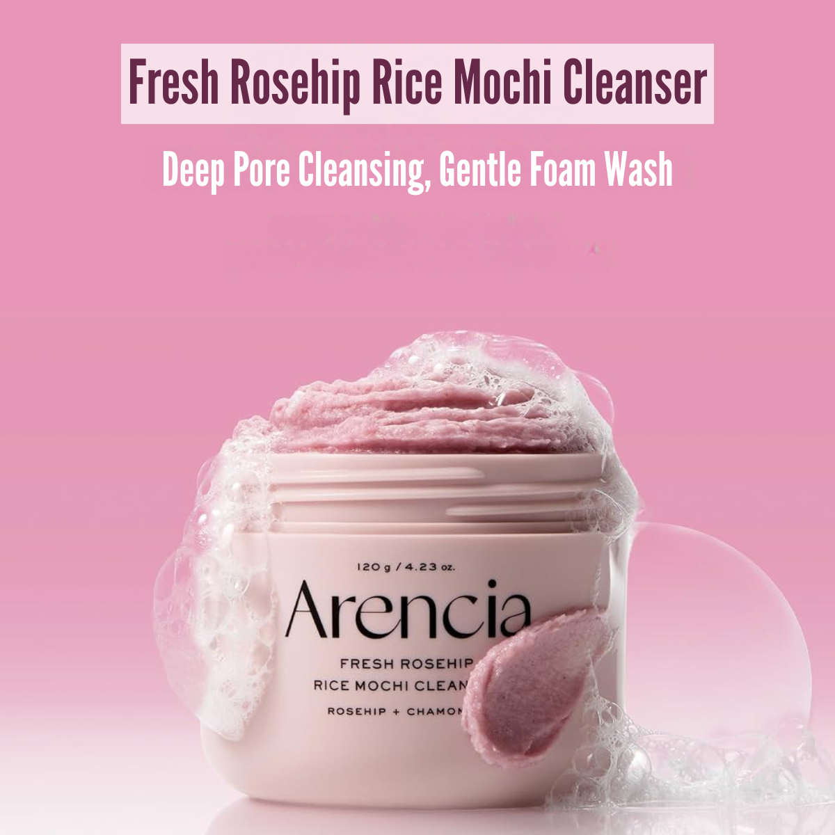 Arencia Fresh Rosehip Rice Mochi Cleanser 2