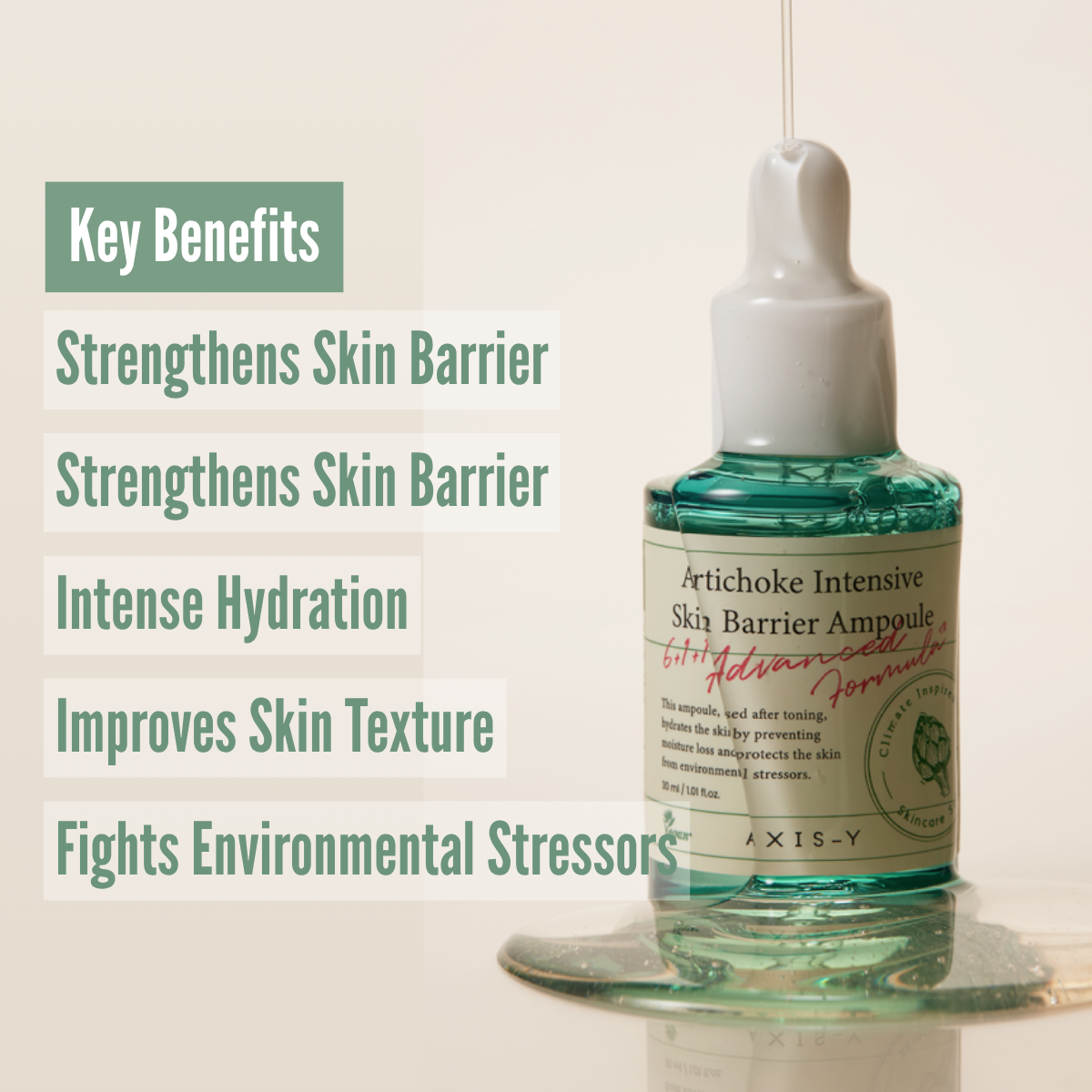AXIS-Y Artichoke Intensive Skin Barrier Ampoule benefits
