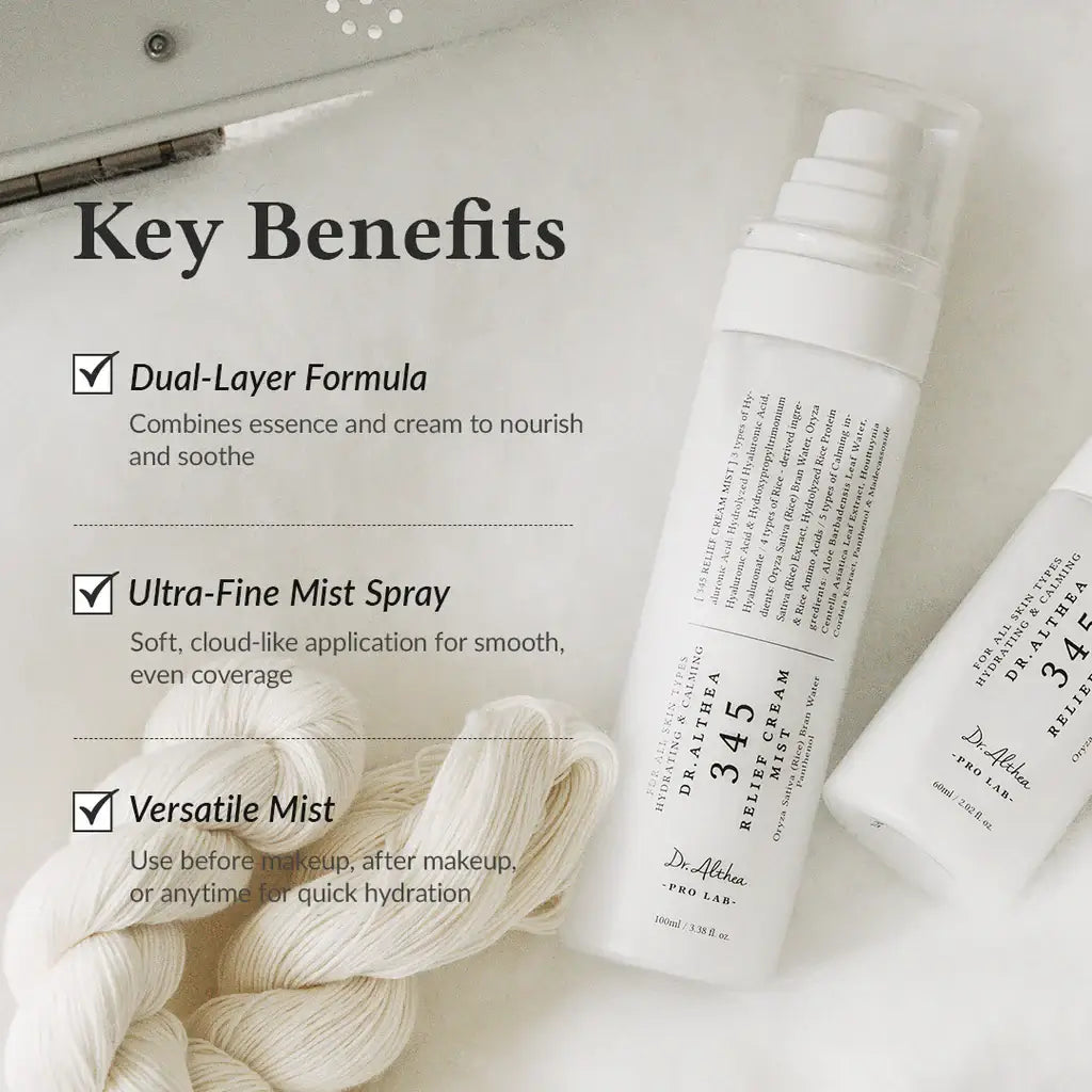 Dr.Althea 345 Relief Cream Mist benefits