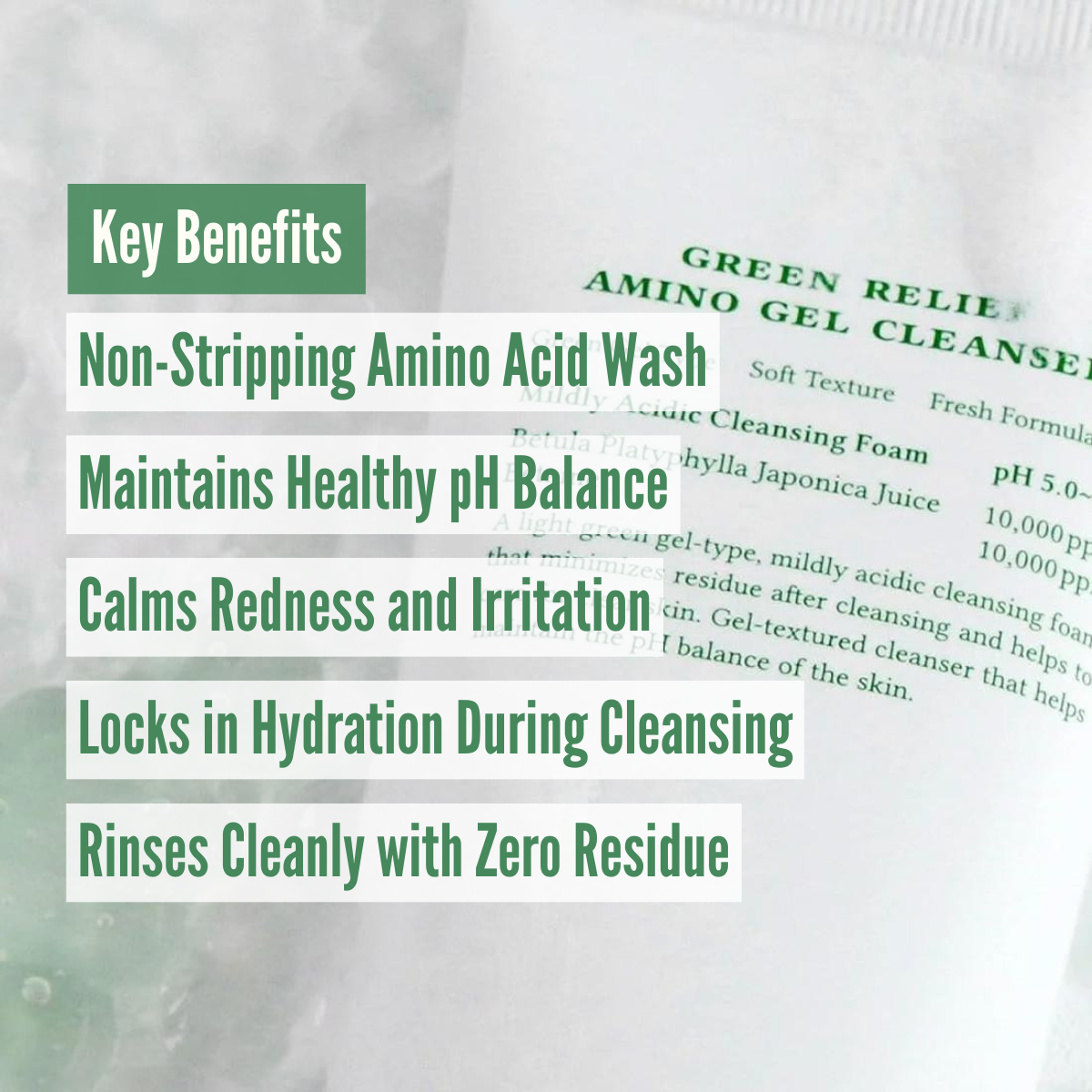 Dr.Althea Green Relief Amino Gel Cleanser benefits