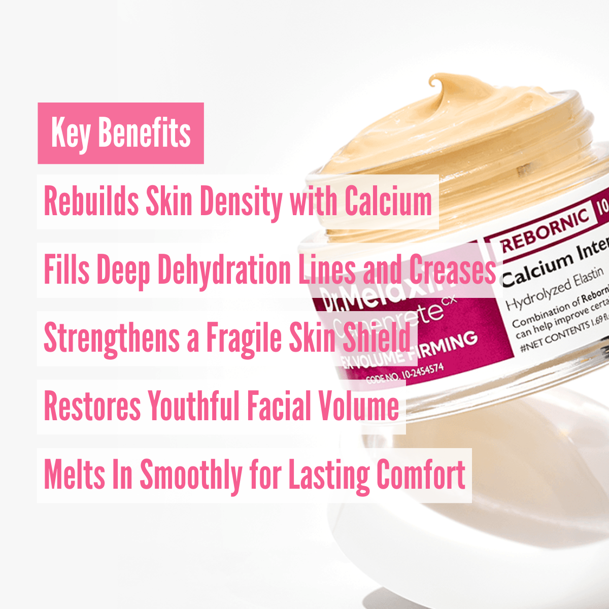 Dr.Melaxin Cemenrete Calcium Intense Cream benefits