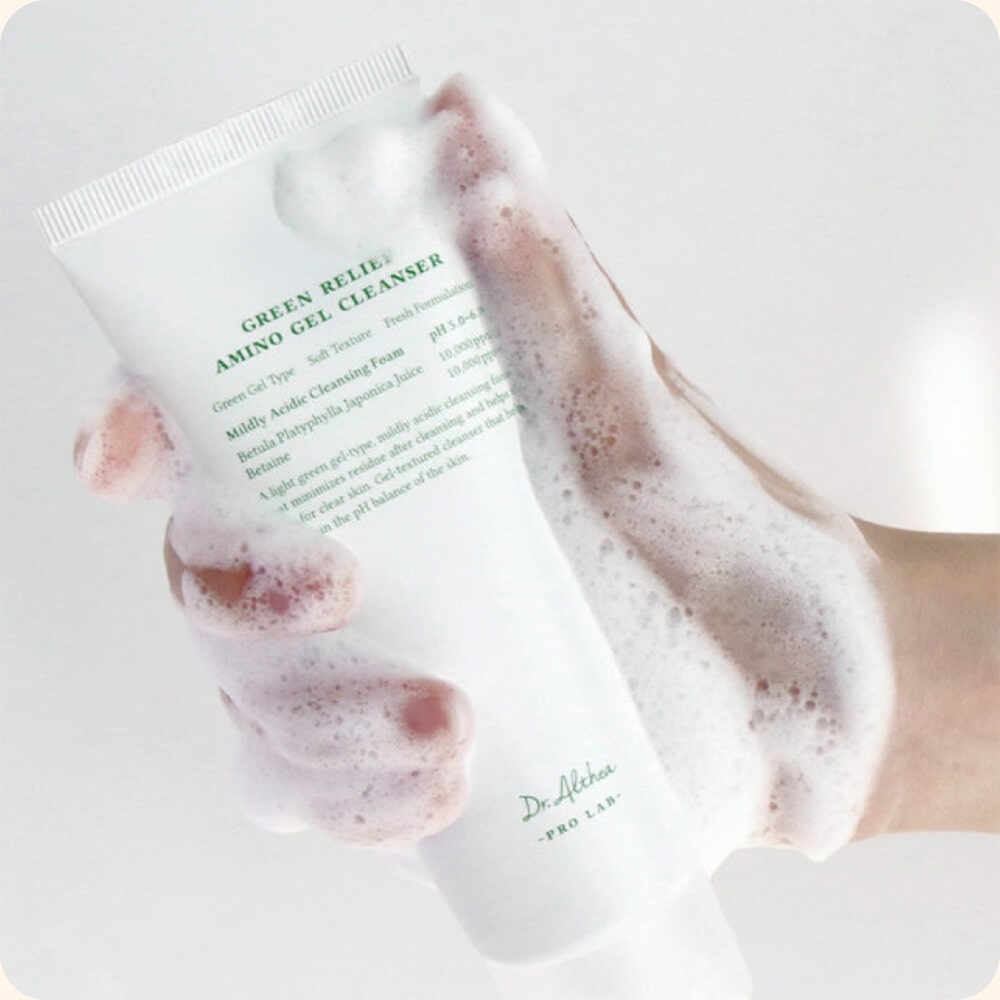 Dr.Althea Green Relief Amino Gel Cleanser texture