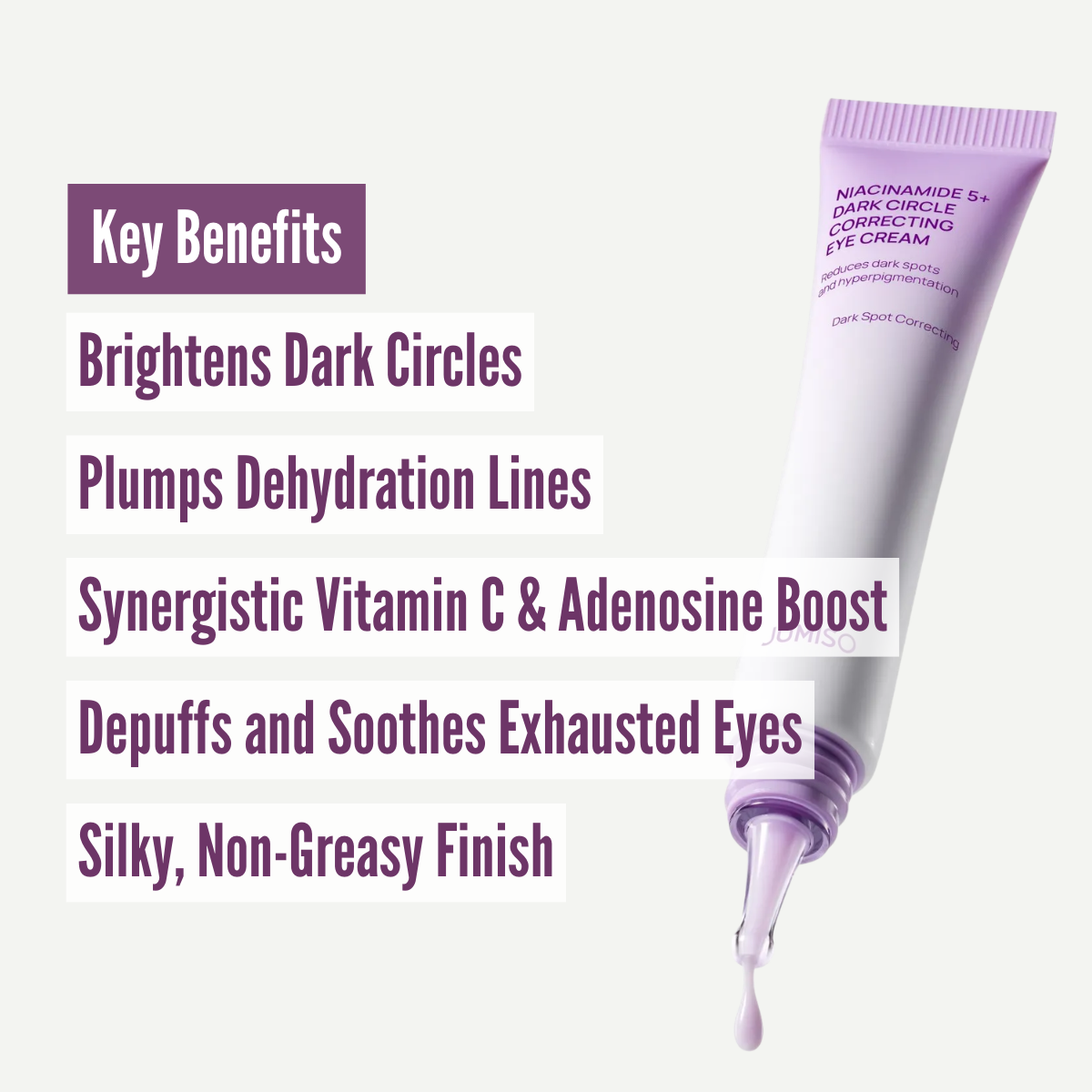 Jumiso Niacinamide 5+ Dark Circle Correcting Eye Cream benefits