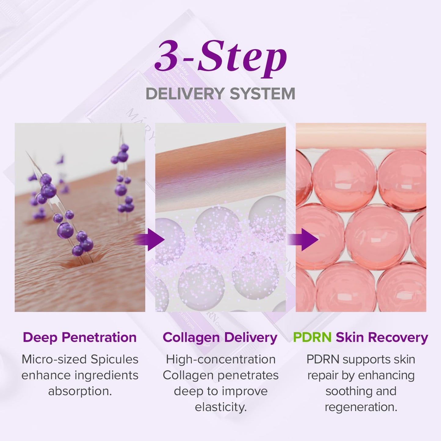 Mary&May Spicule Collagen PDRN Cream - 15g
