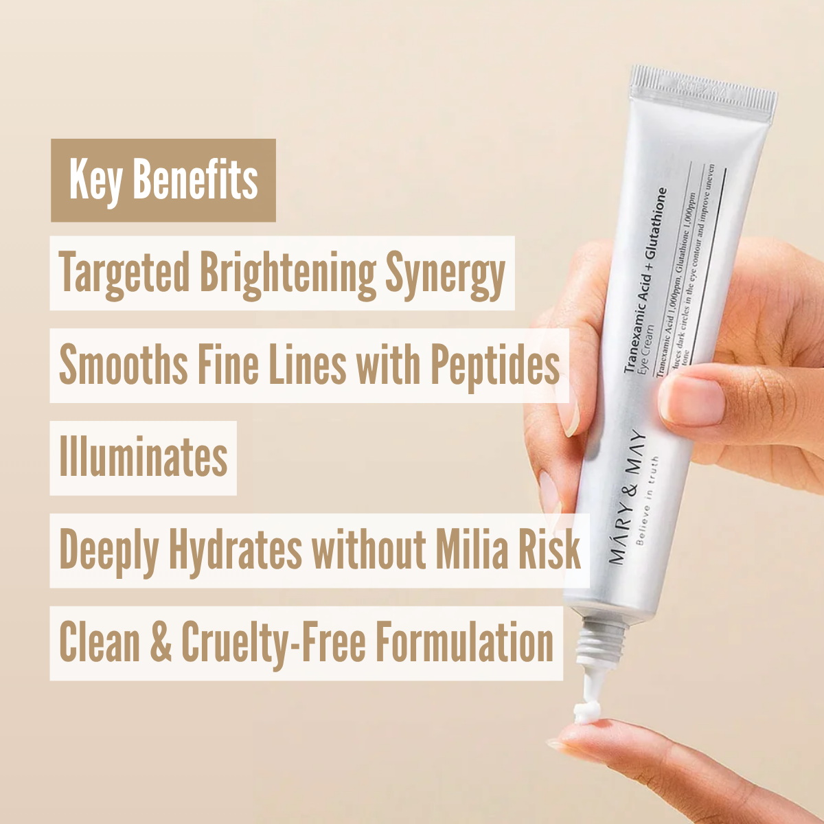 Mary&May Tranexamic Acid+ Glutathion Eye Cream benefits
