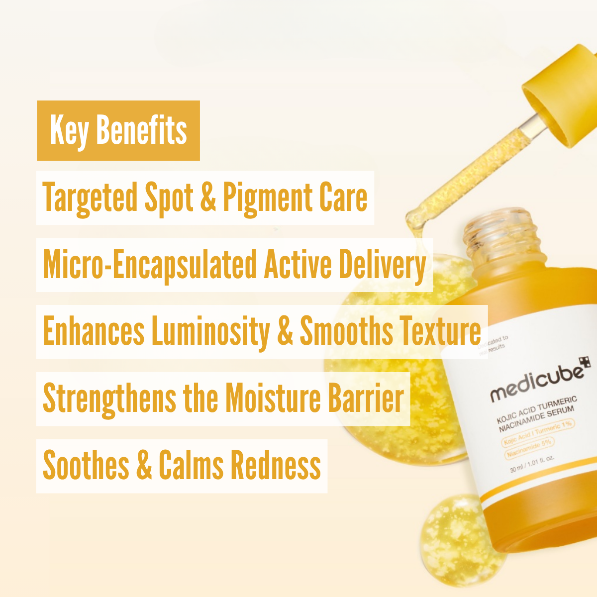 Medicube Kojic  Acid Turmeric Niacinamide Serum - 30ml