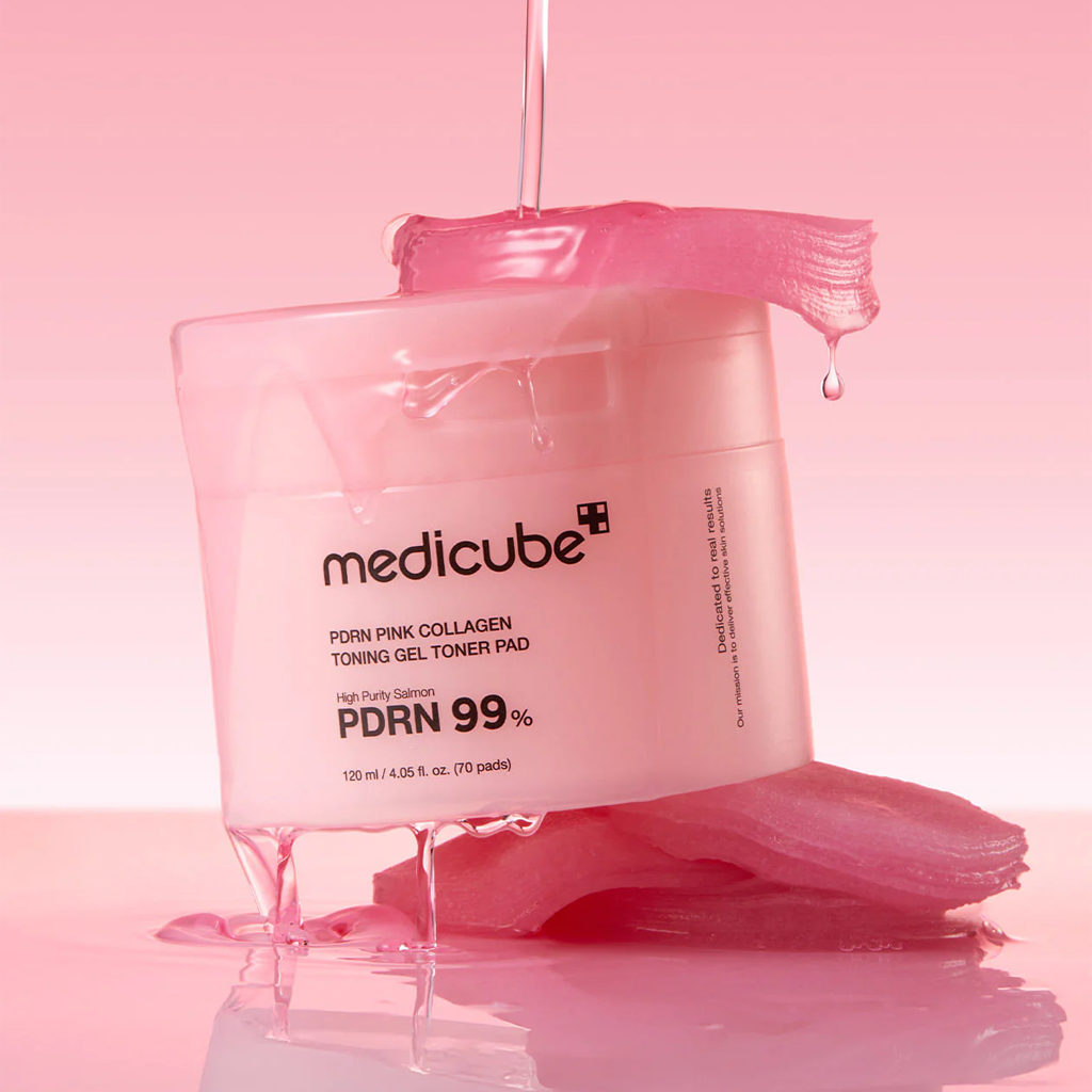 Medicube PDRN Pink Collagen Toning Gel Toner Pad - 70ea