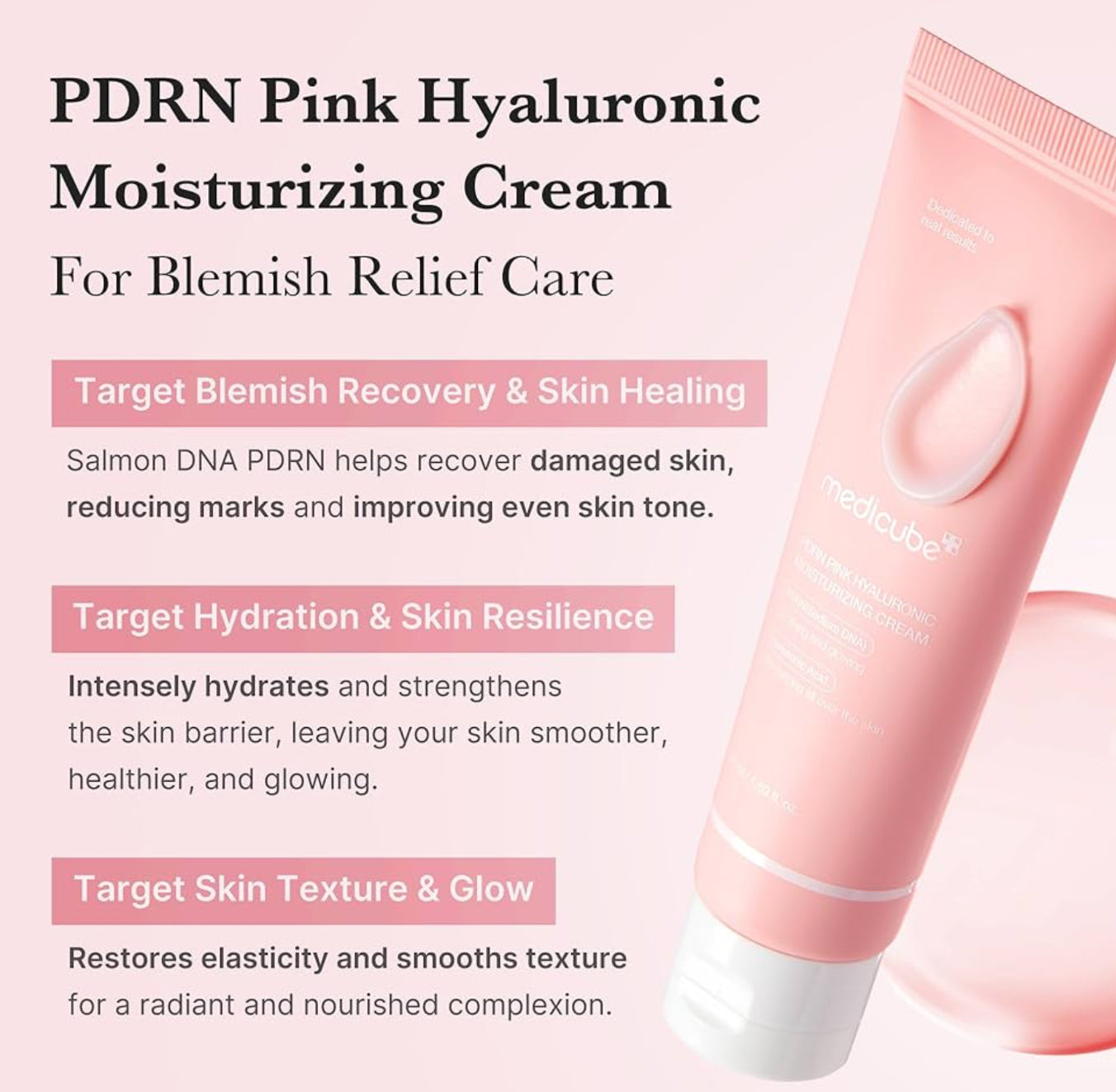medicube PDRN Pink Hyaluronic Moisturizing Cream benefits