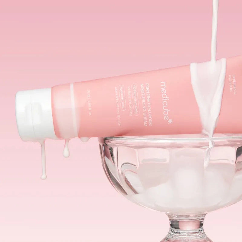 Medicube PDRN Pink Hyaluronic Moisturizing Cream texture