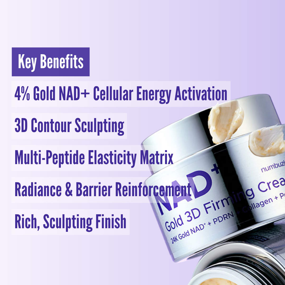 Numbuzin NAD+ Gold 3D Firming Cream - 50ml