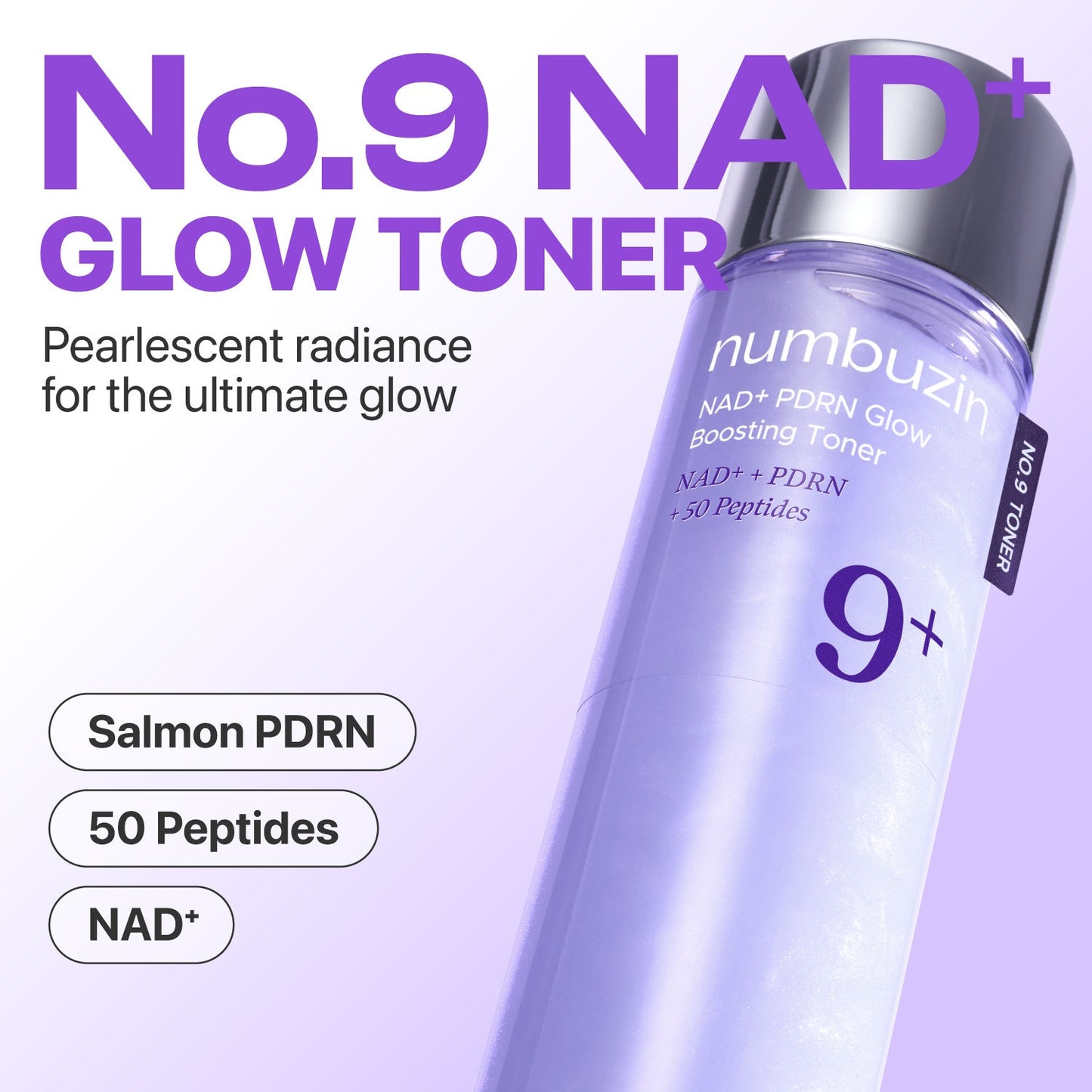 Numbuzin No.9 NAD PDRN Glow Boosting Toner ingredients