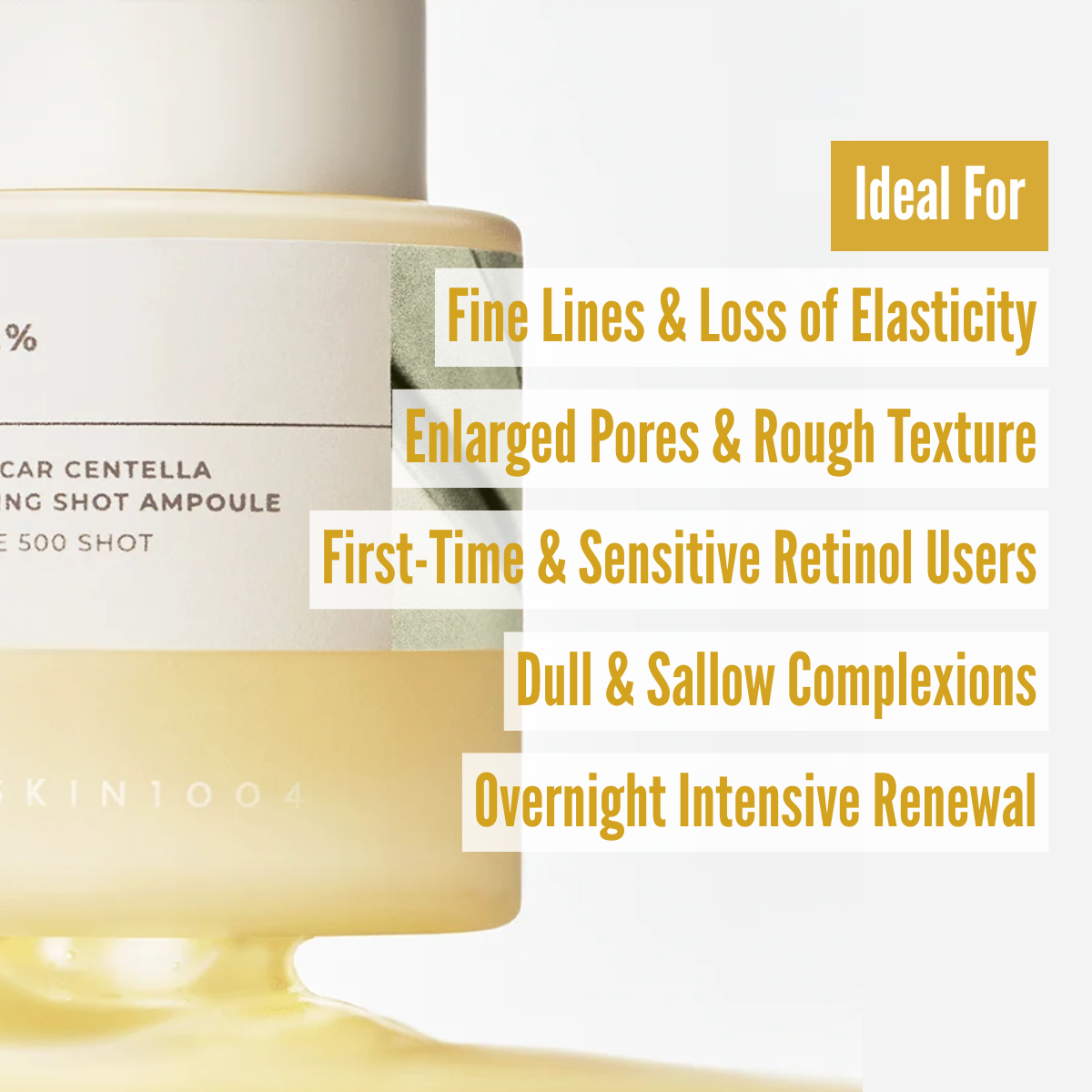 Skin1004 Madagascar Centella Retinol 0.2 Boosting Shot Ampoule skin type