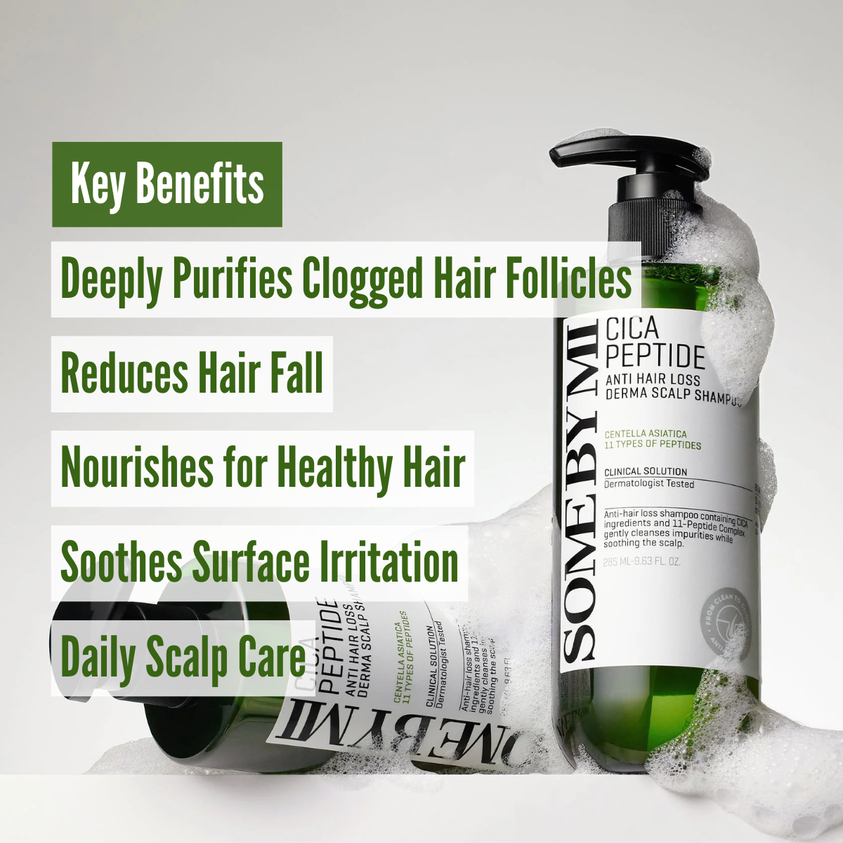 SOME BY MI Cica Peptide Anti Hair Loss Derma Scalp Shampoo - 285ml