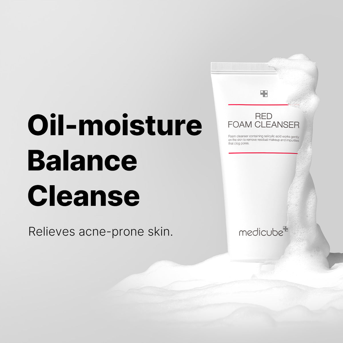 medicube Red Foam Cleanser - oil-moisture balance