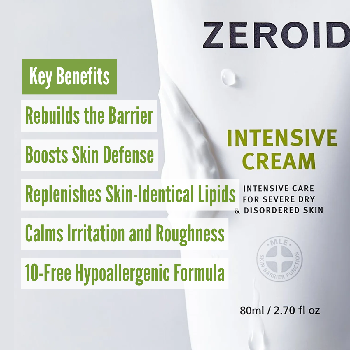 ZEROID Intensive Cream benefits