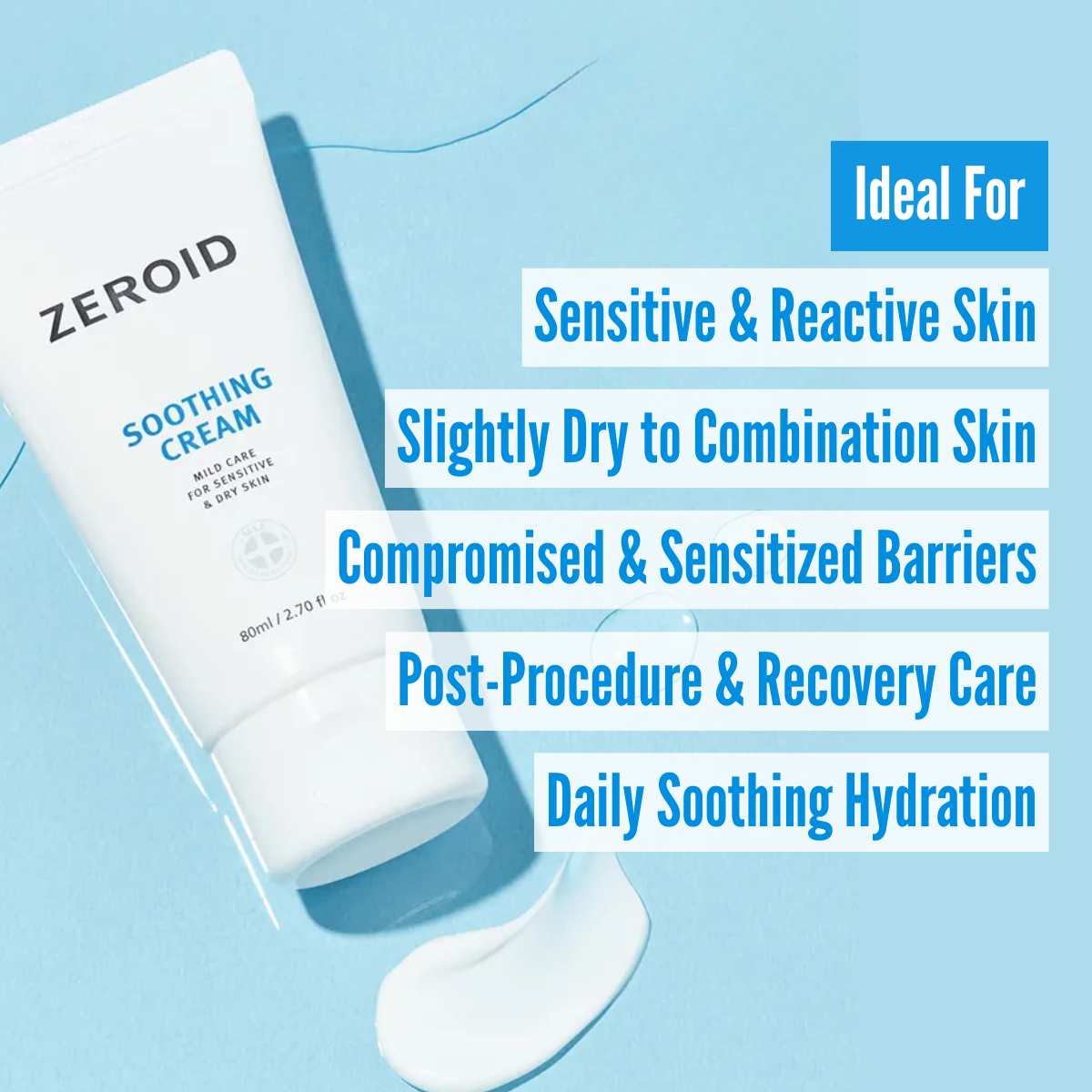 ZEROID Soothing Cream - 80ml